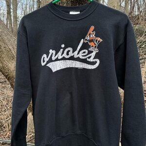 Vintage 2007 MLB Baltimore Orioles Sweatshirt Youth Large Black